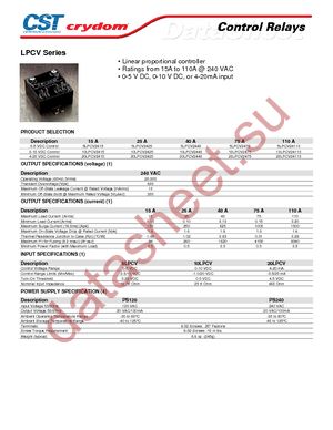 20LPCV2440 datasheet  